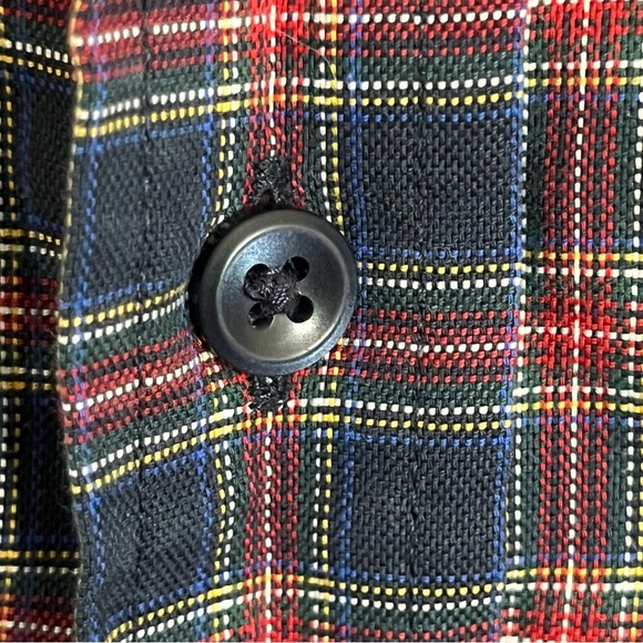 LL Bean Multicolor  Plaid Wrinkle Resistant Button Up Shirt Size Medium Tall - Picture 2 of 11